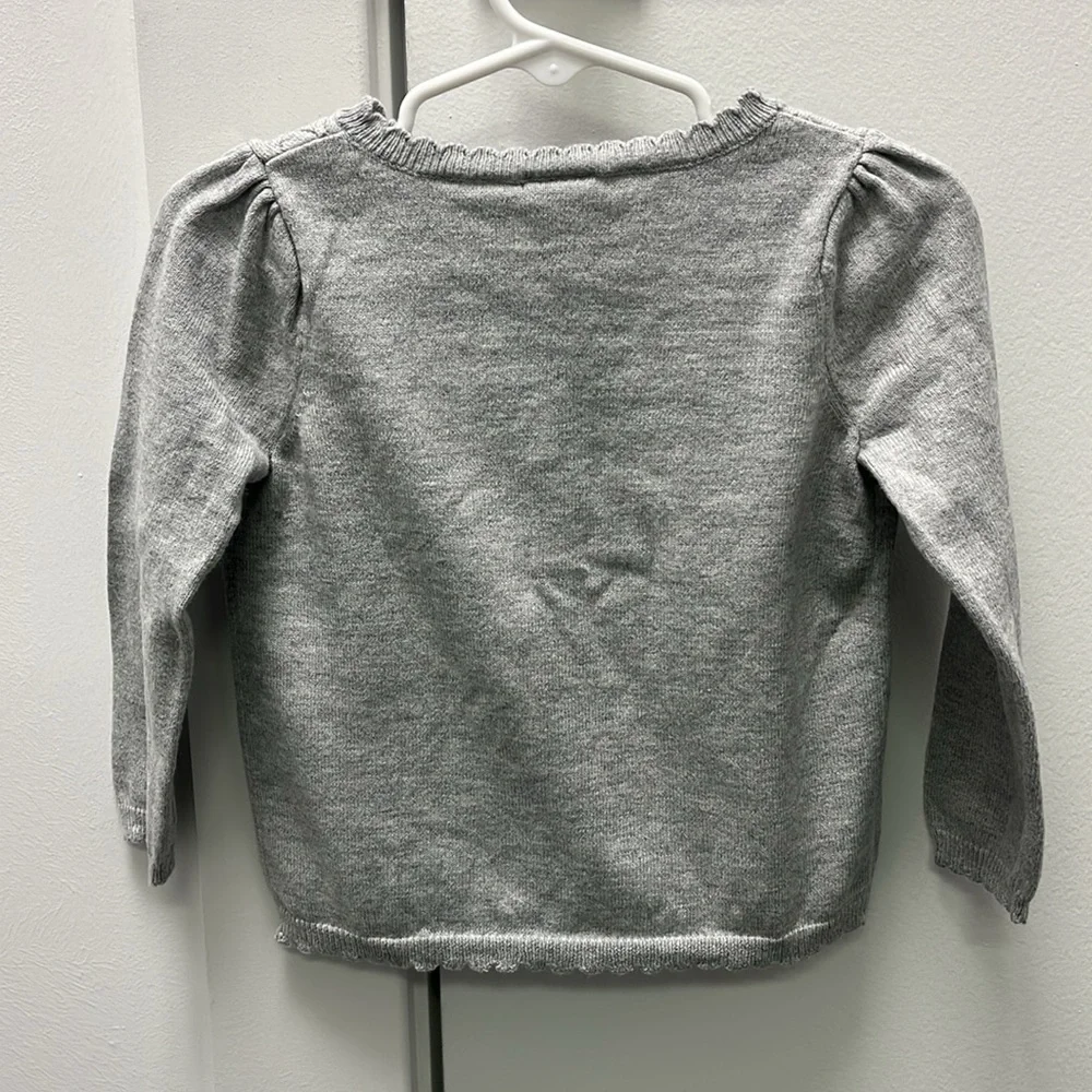 Gymboree Baby Girl Gray Button-Up cardigan Sweater size 18-24 months